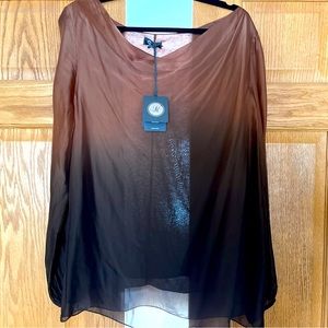 Long sleeve silk blouse. Brand new w tags never worn